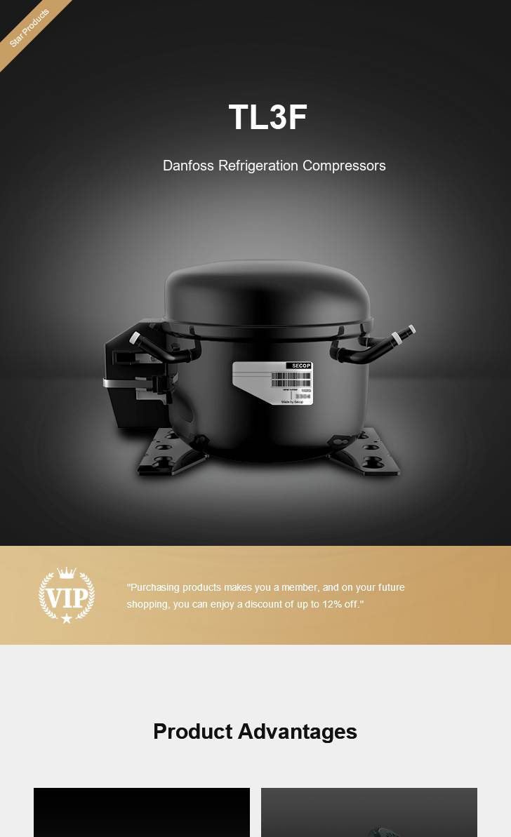Danfoss Compressor TL3F, technical parameters pdf, structure diagram